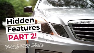 More Hidden Features on Mercedes Benz E63 AMG W212! Secret and convenient tips and tricks!