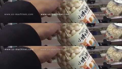 Automatic candy bar bottle label labeling machine testing video