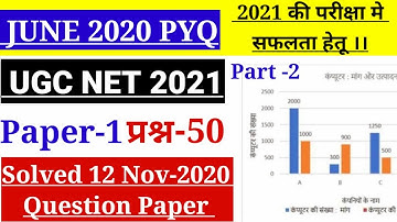 💥UGC NET 2021 Paper-1 Preparation। Nta Ugc Net June 2020 Paper-1 Solved Question Paper With Answer
