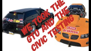 all the update payed off we took the GTO and The CIVIC TO Pittsburgh Raceway Park