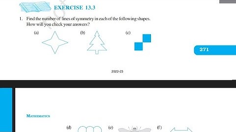 Exercise-13.3 full solution Chapter-13 Symmetry | NCERT maths | cbse board | AdnanAlig