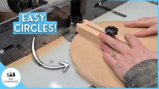 Router Table Circle Jig, Part 1, with a pin