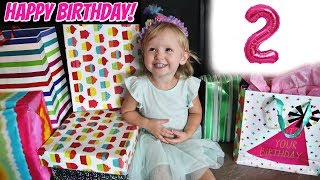 Gemma's 2nd BIRTHDAY Party! Opening Presents!