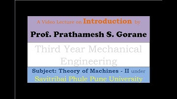 Theory of Machines – II, Lecture No. 02