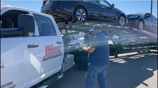 Hotshot en Español. Transporte de Carros en California Dodge Ram 5500.