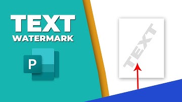 How to insert a text watermark in publisher