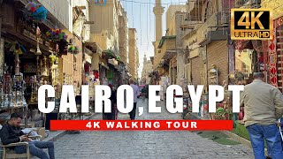 🇪🇬 CAIRO EGYPT WALKING TOUR, ZAMALEK & GARDEN CITY CITY WALK | 4K HDR - 60 FPS