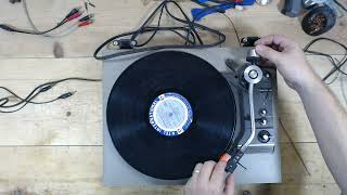 Damaged eBay Technics SL 23 Turntable Repair - Erratic Speed Control, Dustcover Polish