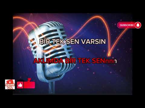 EMRAH AKLIMDA BİRTEK SEN VARSIN Sİ(B) #karaoke #aklımdabirteksenvarsın #emrah eserin sözleri açklmda