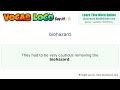 Biohazard – English Pronunciation, Definition, Synonyms, Antonyms, Example Sentence