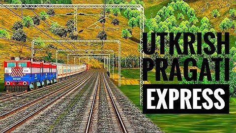 Modern Utkrish Rake of Pragati Express Climbing BHOR Ghats | MSTS Open Rails | | INDIAN RAILWAYS