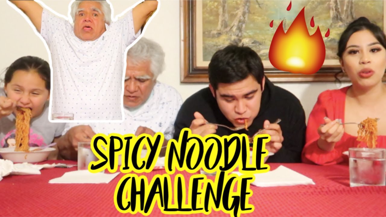 SPICY NOODLE CHALLENGE FT. MY FAMILY (SPANGLISH)/RETO DE LOS NOODLES MAS PICANTES DEL MUNDO