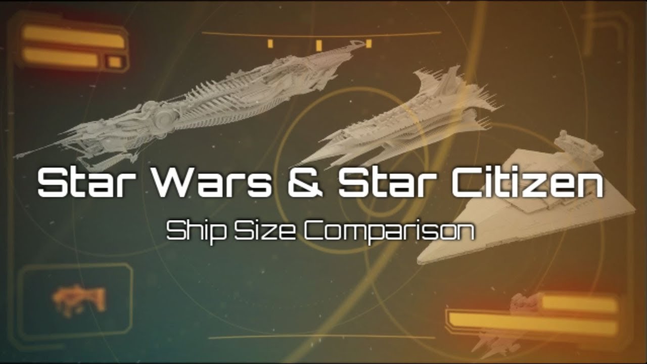 Star Wars & Star Citizen Ship Size Comparison - YouTube