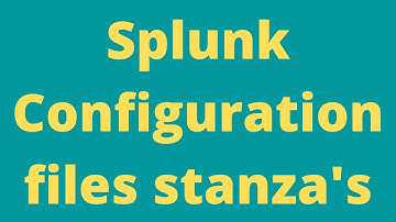 Props.conf & transforms.conf stanza