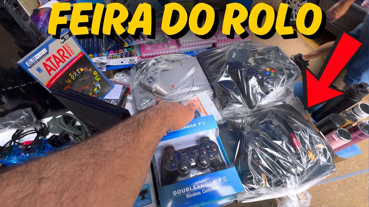 VIDEO GAMES no PLÁSTICO na FEIRA DO ROLO ( ps3 R$200 )