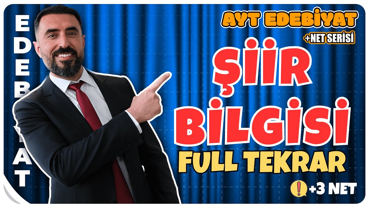 ŞİİR BİLGİSİ FULL TEKRAR PDF / +3 NET / AYT EDEBİYAT 2025