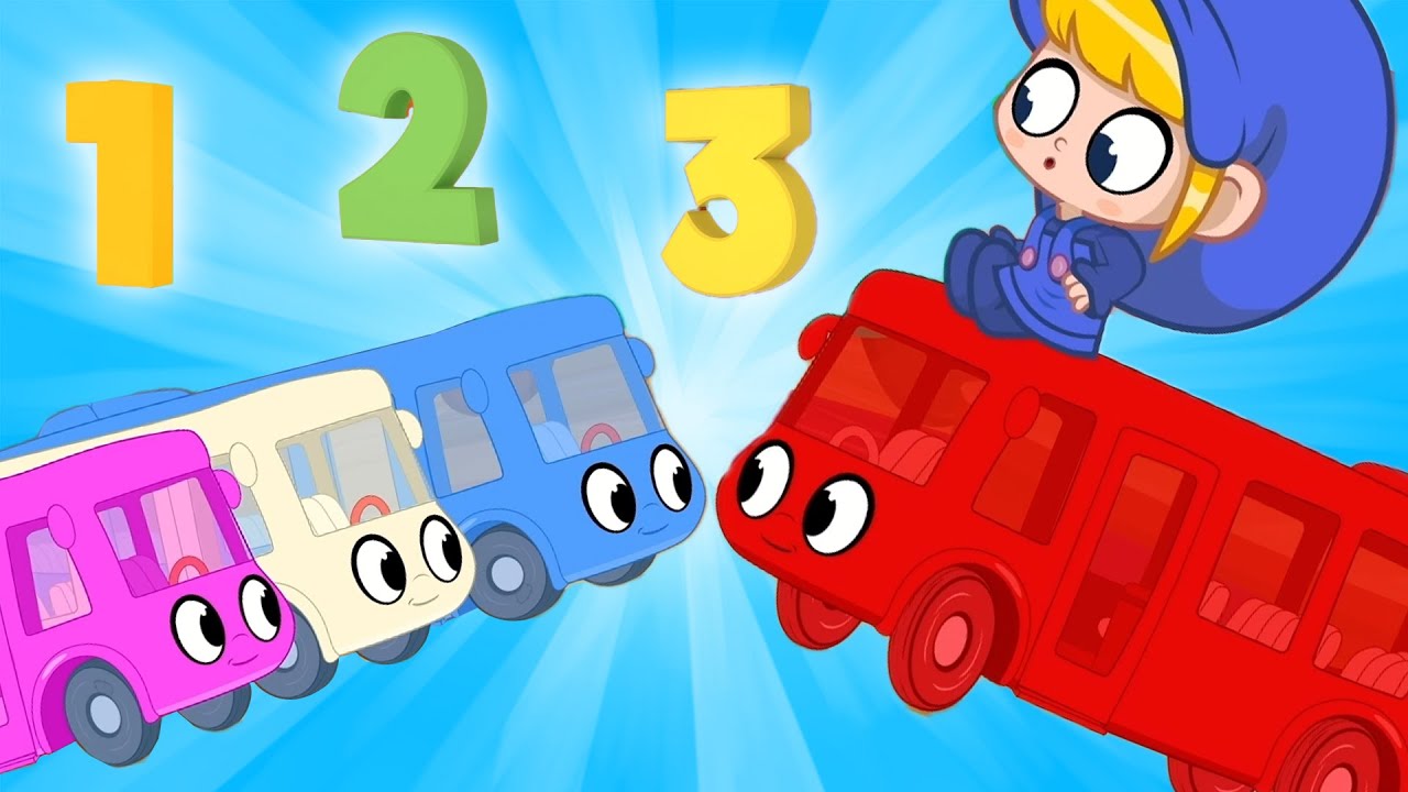 Mila & Morphle Literacy | 10 Little Buses | Cartoons with Subtitles