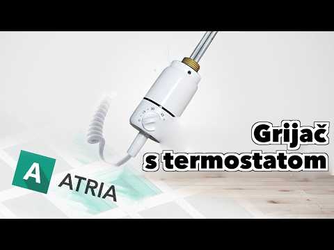 Video Električka grejna šipka s termostatom, 900 W - bela
