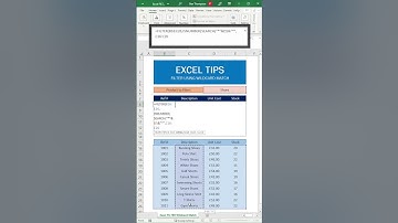 Filter Data with the Excel FILTER Function and Wildcards | Excel Tutorial #shorts