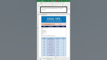 Filter Data with the Excel FILTER Function and Wildcards | Excel Tutorial #shorts