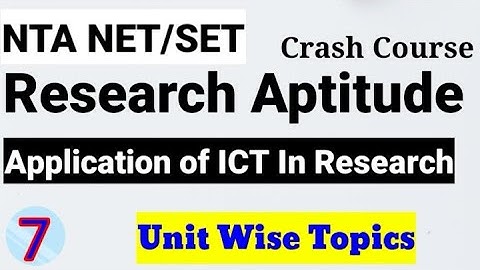 NTA NET/SET सेट Crash Course Research Aptitude !! Unit Wise Topics Part 7 !! मराठी भाषेत !