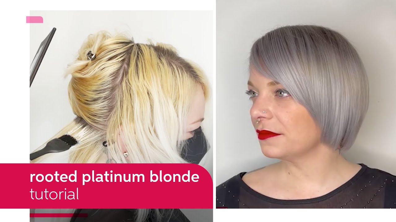 Rooted Platinum Blonde To with Christopher Cetroni | Wella Professionals - YouTube