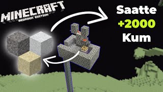 Saatte 2000 Kum, Çakıl Ve Çimento Farmı 1.19 - Minecraft Bedrock (MCPE/Xbox/PS4/Windows10)