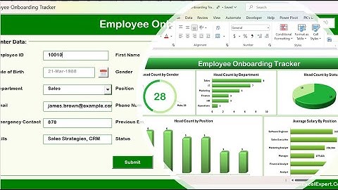 Employee Onboarding Tracker in Excel | Step by Step tutorial