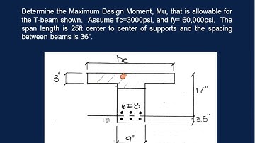 Reinforced Concrete: T-Beam Analysis and Design