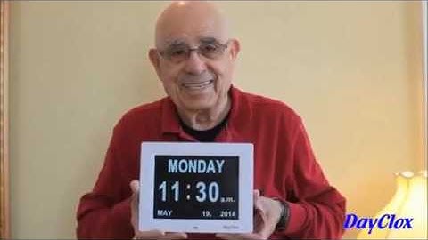 How to Use  The Digital Calendar Day Clock video