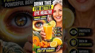 Pumpkin + Lemon Drink for Eye Health 👀🍋 | Powerful Antioxidant Recipe #Shorts