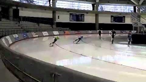 Long Track Speed Skating in Slow Motion
