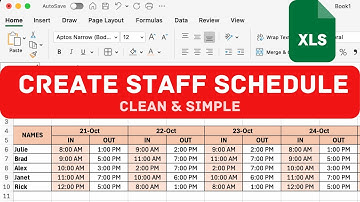 How To Create Employee Schedule In 5 Minutes In Excel