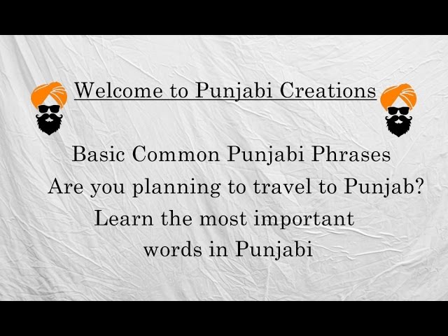 What are some good Punjabi phrases/words to use? - Quora