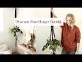 Macrame plant hanger tutorial - one knot- for beginners