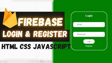 Login and Register Webpage using Firebase |WebPage | CodeFlows