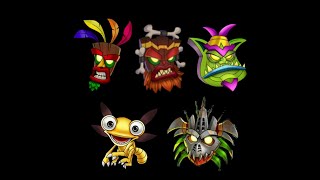 Crash Team Racing Nitro Fueled - All Mask Themes