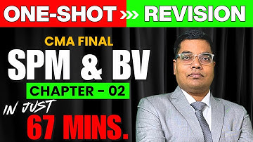 🌟One-Shot Revision🌟 II SPM BV II Chapter 2📚 II CMA Final II Revision Video II CA Ranjay Mishra