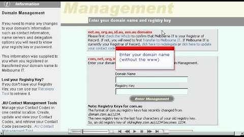 How to change Domain Name Server(DNS) at melbourneIT - Host Department LLC