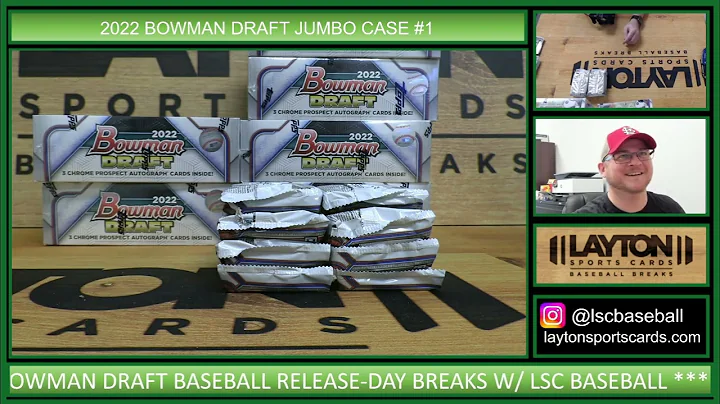 HUGE HOLLIDAY BLUE AUTO!  2022 Bowman Draft Baseba...