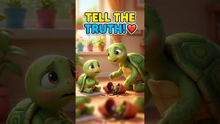 Timmy Turtle Learns to Tell the Truth 🐢❤️ | Honesty Moral Story for Kids #shorts #kidsvideo #kids