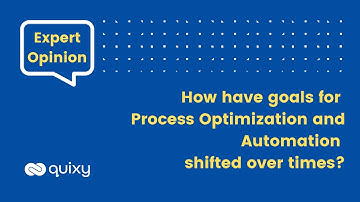 Expert Opinion | How have goals for Process Optimization and Automation shifted over times? #nocode