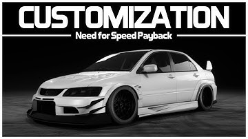 Need for Speed Payback - Preview Customization - Mitsubishi Lancer Evolution IX