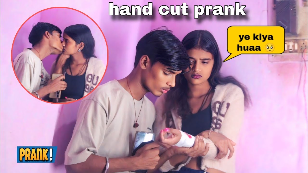 Hand Cut Prank On Boyfriend 🥹😱|| सोचा नहीं था Roshni ये करेगी प्यार में 😭|| Aashish_prank