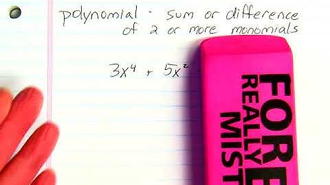 Algebra Lesson 9 1 Adding and Subtracting Polynomials