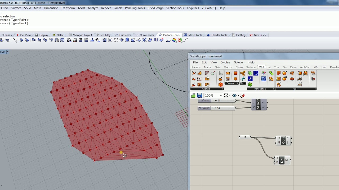 Rhino Grasshopper tutorial 75 - YouTube