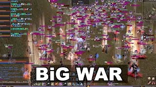 BIG WAR Begins | RoA + Rise vs RMT - Mass PVP Lineage 2 Classic