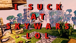 Minecraft, but i suck at hypixel skywars...