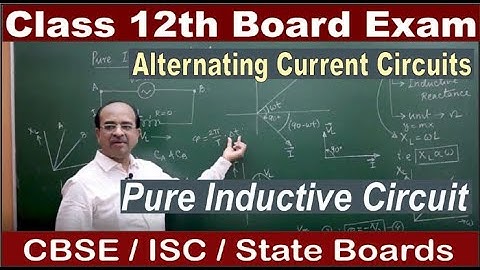 Pure Inductive Circuit | Inductive Reactance |  Alternating Current Circuits | Class 12 Boards
