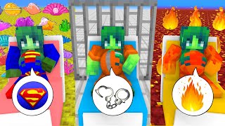 Monster School : Cute Dr. Super Heroes Clinic \& Cute Girl Hero Mother - Minecraft Animation